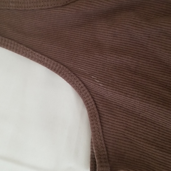 Licorice brown sequin tank top (M) - Picture 4 of 6